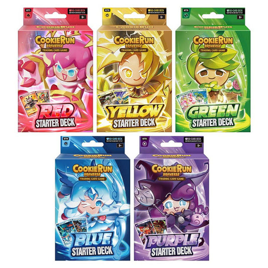 CookieRun TCG Starter Deck Assortment of 5 – 60 Cards Each – 2025 Devsisters