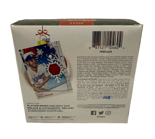 2021 Topps Holiday MLB Baseball Mega Box
