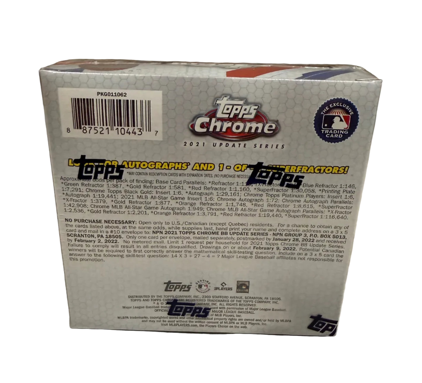 2021 Topps Chrome Update Mega Baseball