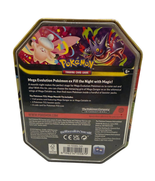 Pokémon TCG Mega Moonlit Tin (Mega Gengar ex)