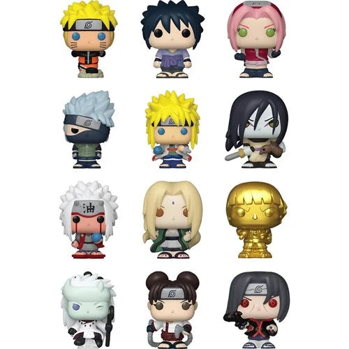 Naruto Shippuden Bitty Pop! Mini-Figure Singles Display Case of 32 Blind Bags
