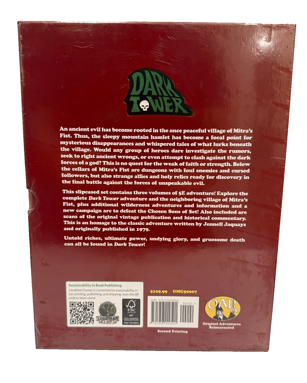 Goodman Games D&D 5E Original Adventures Reincarnated #7 Dark Tower Slipcase