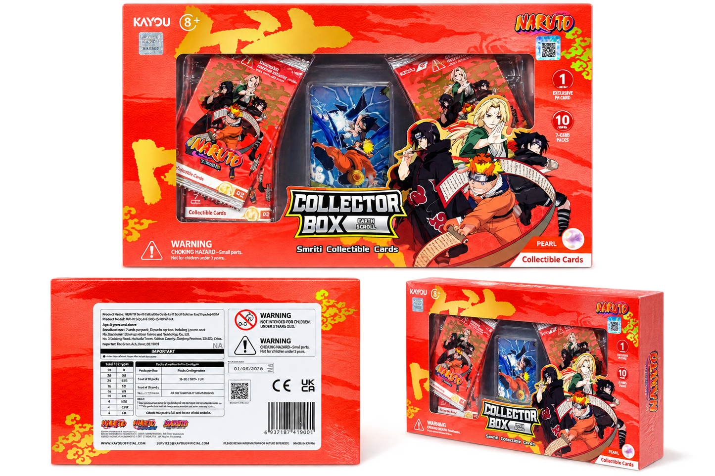 Naruto Smriti Earth Scroll 002A Collector Box 10 Packs US Exclusive PR Card