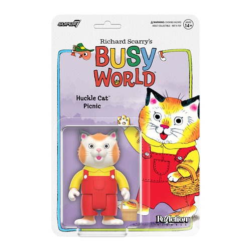 Richard Scarry Huckle Cat (Overalls) 3 3/4-Inch ReAction Figure