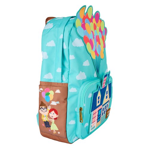 Loungefly Disney Pixar Up Full-Size Nylon Backpack 17” Carl’s House and Clouds