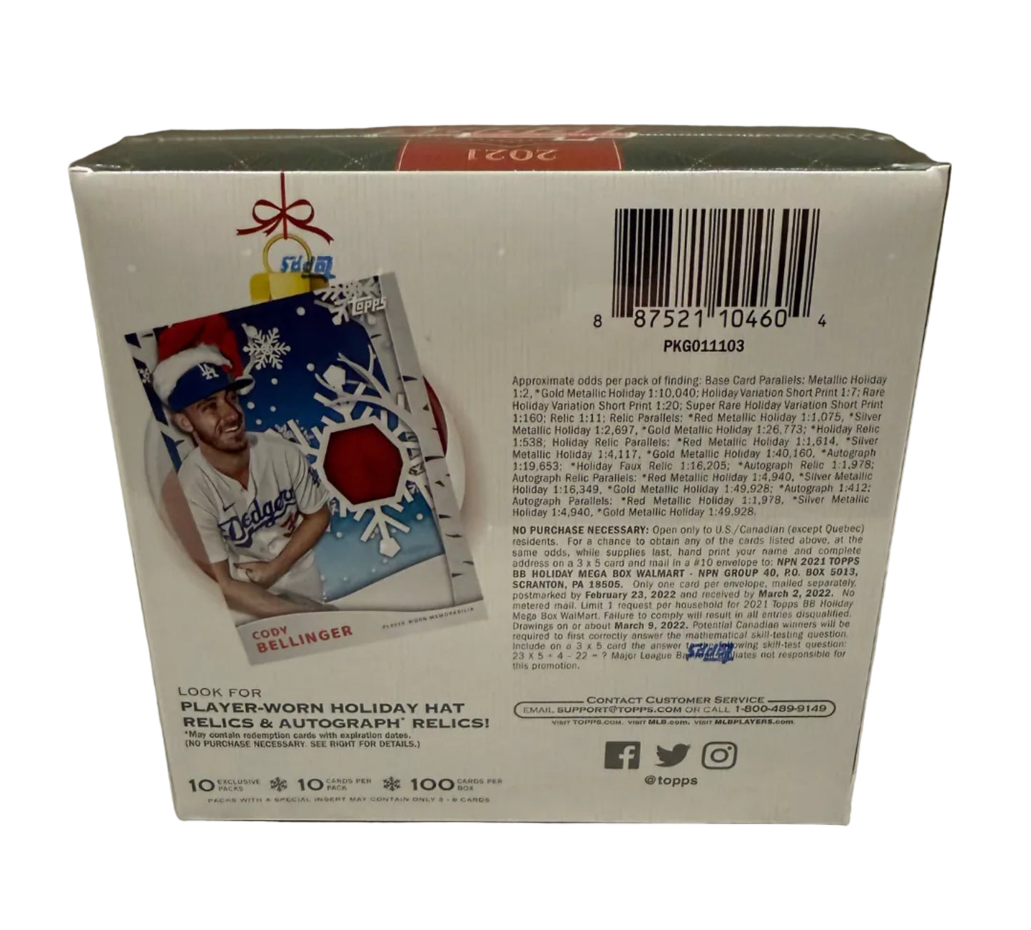 2021 Topps Holiday MLB Baseball Mega Box