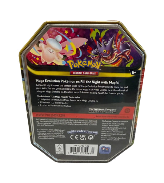 Pokémon TCG Mega Moonlit Tin (Mega Clefable ex)