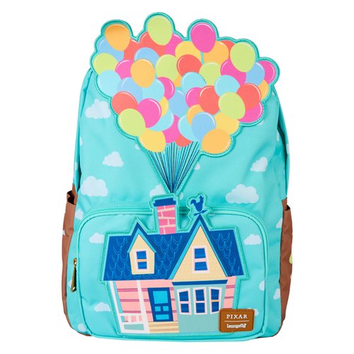 Loungefly Disney Pixar Up Full-Size Nylon Backpack 17” Carl’s House and Clouds