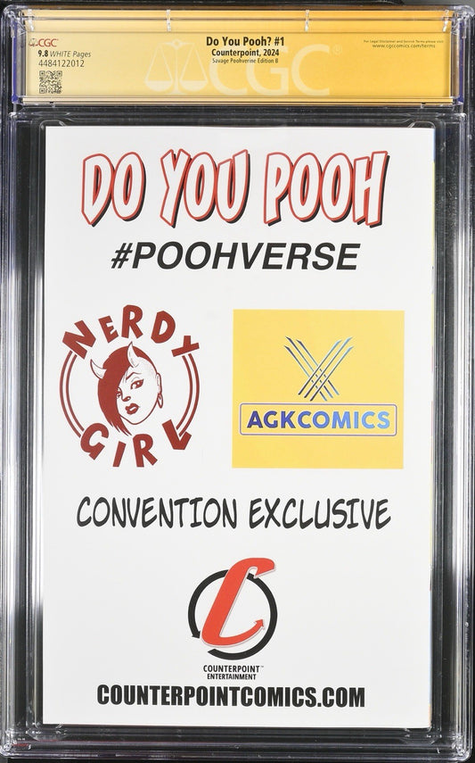 Do You Pooh? #1 Savage Poohverine Signed Cal Dodd & Marat Mychals CGC 9.8