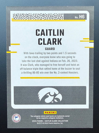 2024 Panini Caitlin Clark Collection Highlights #H6 Blue 19/22